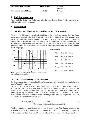 O13 Photometrie