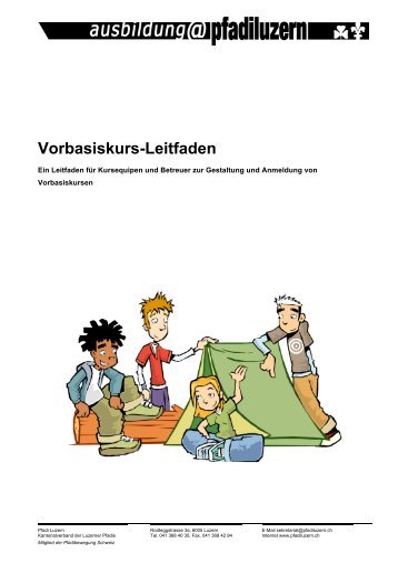 Vorbasiskurs-Leitfaden - Pfadi Luzern