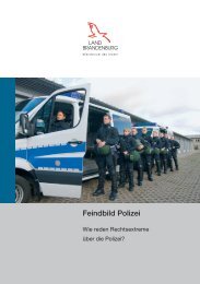 Feindbild Polizei - Landespräventionsrat Brandenburg - Land ...