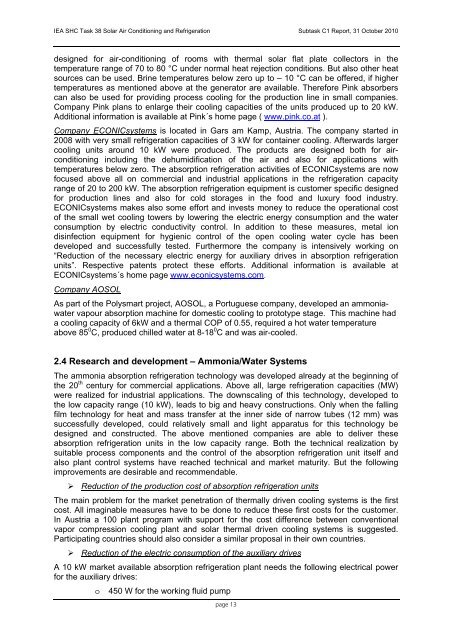 IEA Solar Heating and Cooling Programm - NachhaltigWirtschaften.at