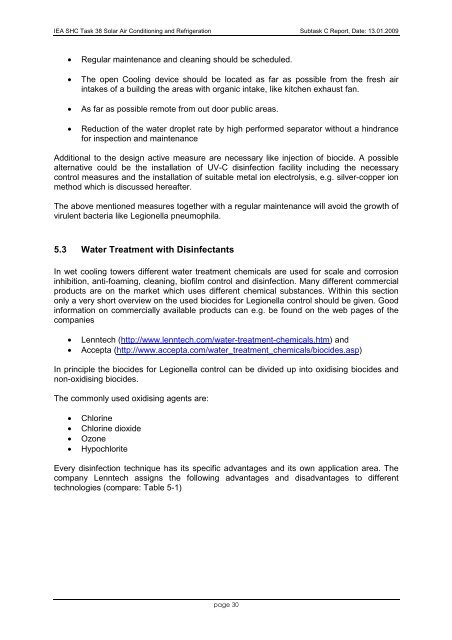 IEA Solar Heating and Cooling Programm - NachhaltigWirtschaften.at