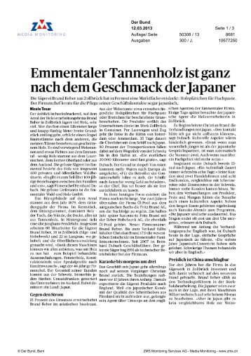 Emmentaler Tannenholz ist ganz