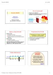 Firewall e IDS/IPS - Computer and Network Security Group ...