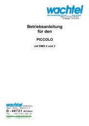 Betriebsanleitung PICCOLO DMS - NBOV