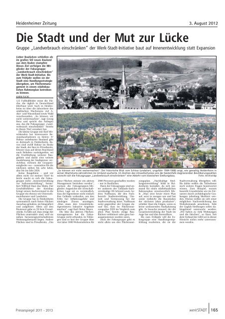Pressespiegel 2011 - 2013 - Stadt Heidenheim