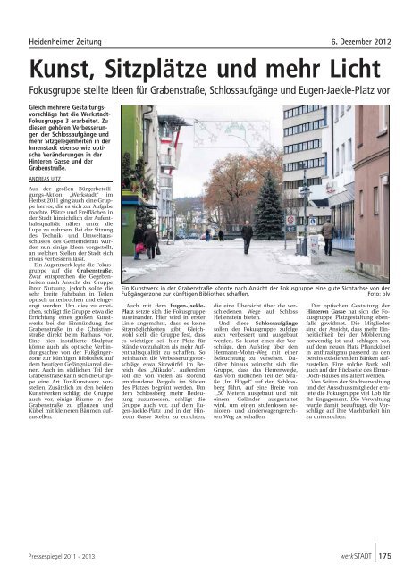 Pressespiegel 2011 - 2013 - Stadt Heidenheim