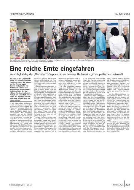 Pressespiegel 2011 - 2013 - Stadt Heidenheim