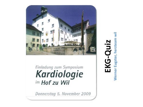 EKG-Quiz - Dr. Werner Eugster - Herzteam Wil