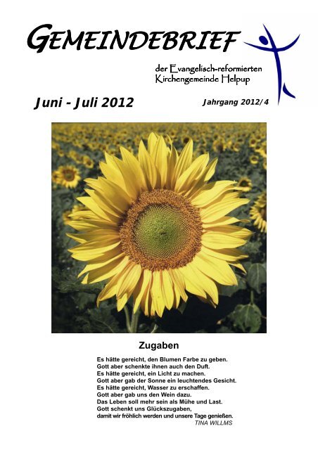 Juni - Juli 2012 - Kirchengemeinde Helpup