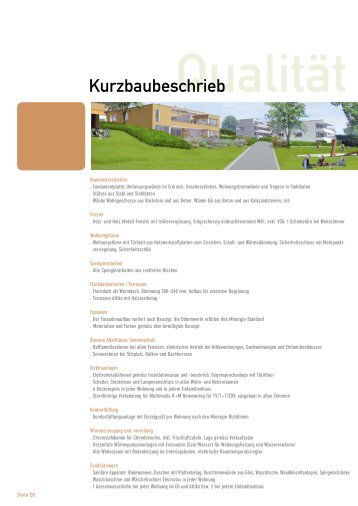 Kurzbaubeschrieb anschauen, PDF - Wohnen in Oberseen