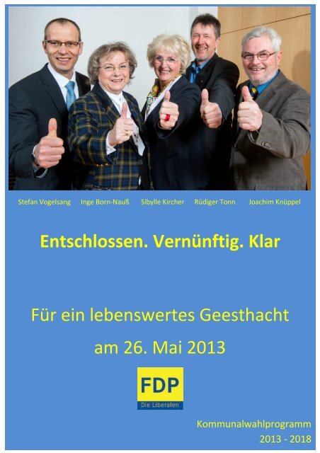 Programm 2013-2018 - FDP Geesthacht