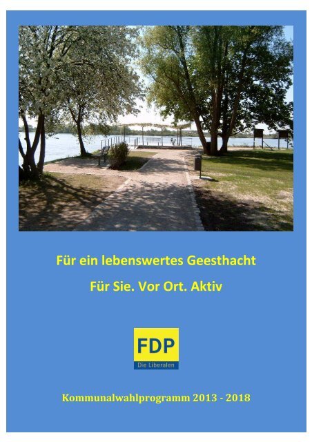 Programm 2013-2018 - FDP Geesthacht
