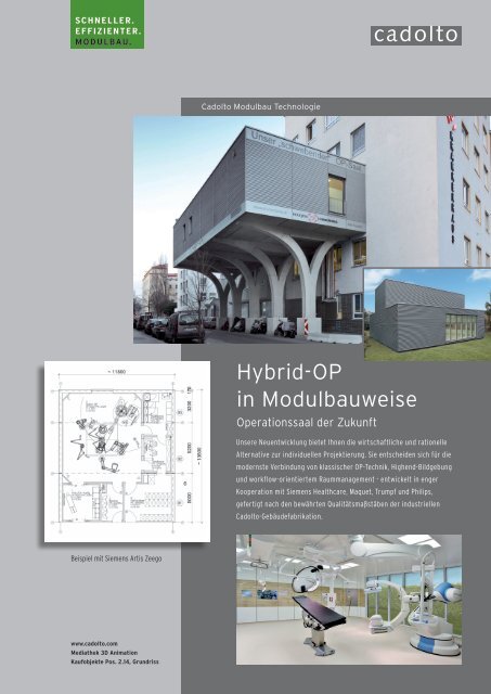 Hybrid-OP in Modulbauweise - CADOLTO