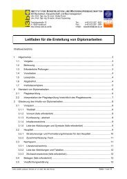 Leitfaden für die Erstellung von Diplomarbeiten - Arbeitsbereich für ...