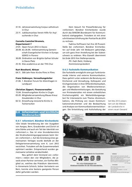 Amtsbericht 2012.pdf - Evangelisch-reformierte Landeskirche ...