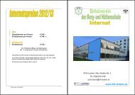 Informationsbroschüre zum Internat - HTL Leoben