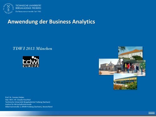 Anwendung der Business Analytics