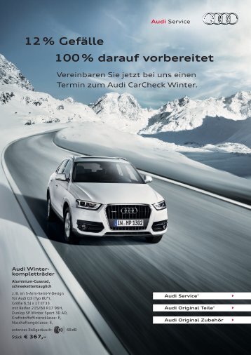 Audi Service - Prospekt (hier klicken) - Auto Grill