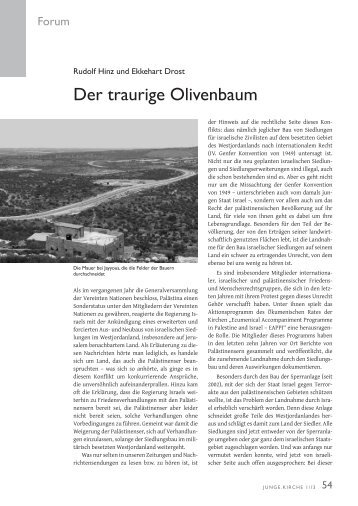 Der traurige Olivenbaum [PDF] Rudolf Hinz und ... - Junge Kirche