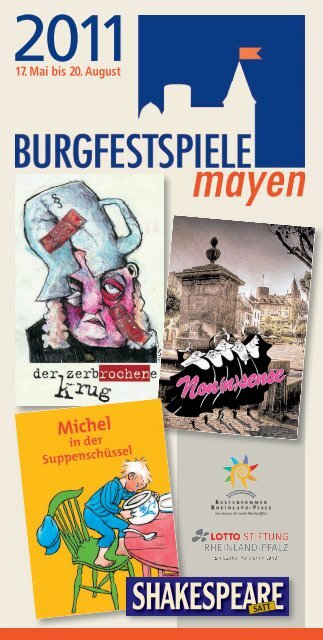 Burgfestspiele Flyer 2011 - Hotel zur Traube in Mayen