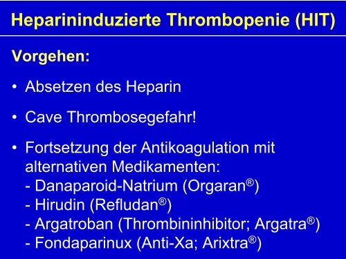 Hämostaseologie II - Hämatologie und Onkologie Rostock