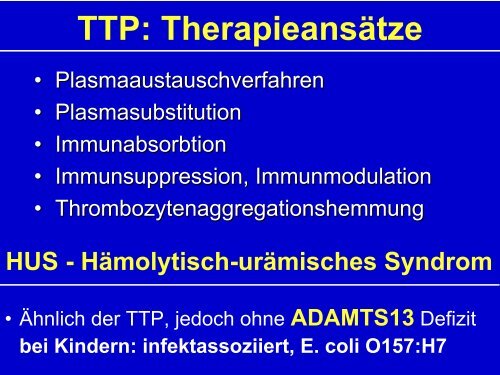 Hämostaseologie II - Hämatologie und Onkologie Rostock