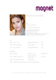 shantia ullmann - agentur magnet