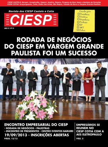 Rodada de negÃ³cios do ciesp em vargem grande paulista foi um sucesso