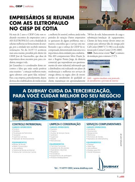 Revista CIESP Castelo e Cotia - Ed1