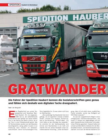 Gratwanderung - transportreport.de