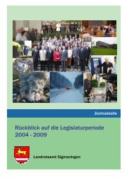 Rückblick auf die Legislaturperiode 2004 - 2009 - Landkreis ...