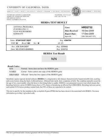 HERDA TEST RESULT HRD2732 HERDA Test Result - Heaven 11