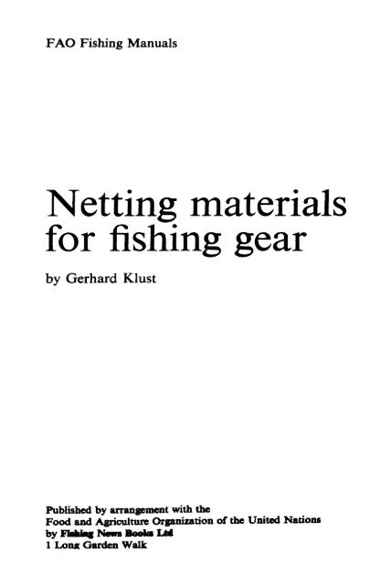 Fish - Netting Materials for Fishing Gear - Klust - Survival