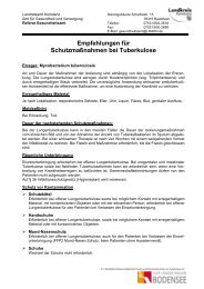 Schutzmaßnahmen bei Tuberkulose