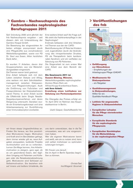 02·2011 - Fachverband Nephrologischer Berufsgruppen