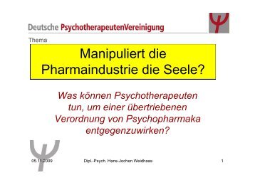 Dipl.-Psych. Hans-Jochen Weidhaas - DPtV