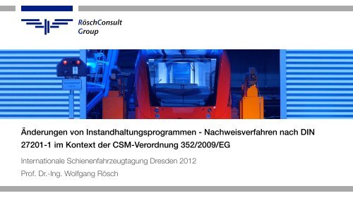 PowerPoint-Präsentation - Folie 1 - RöschConsult Group GmbH