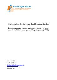 Stellungnahme des Marburger Bundes PDF
