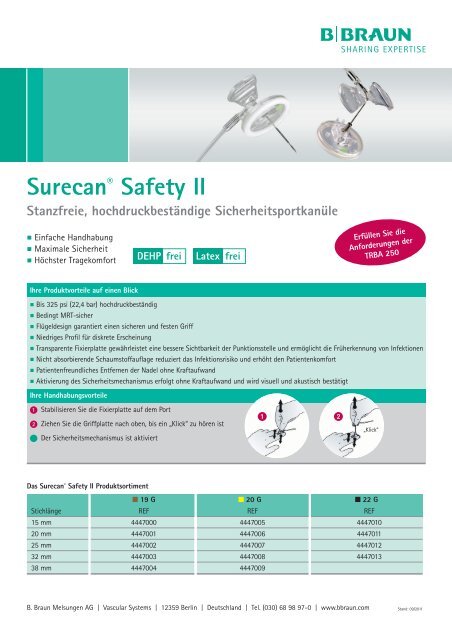 Surecan® Safety II - B. Braun Melsungen AG
