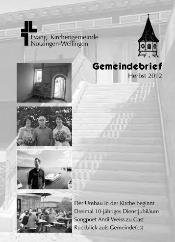 Ausgabe Herbst 2012 - Evangelische Kirchengemeinde Notzingen