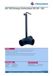 RIA TVB Dreiwege-Drehschieber DN 100 – 200 - proagria