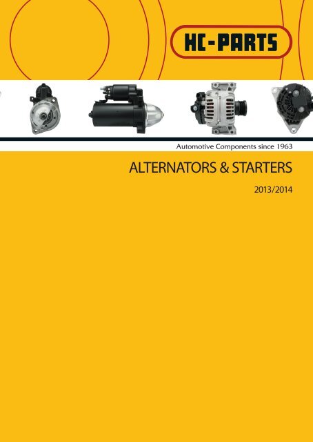 ALTERNATORS &amp; STARTERS