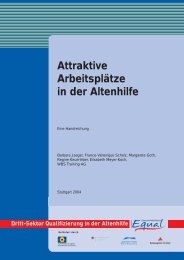 AP 2 Attraktive Arbeitsplätze in der Altenhilfe - Equal Altenhilfe