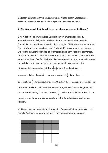 Das pragmatische Konzept für den Bruchrechenunterricht