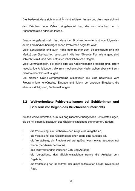 Das pragmatische Konzept für den Bruchrechenunterricht