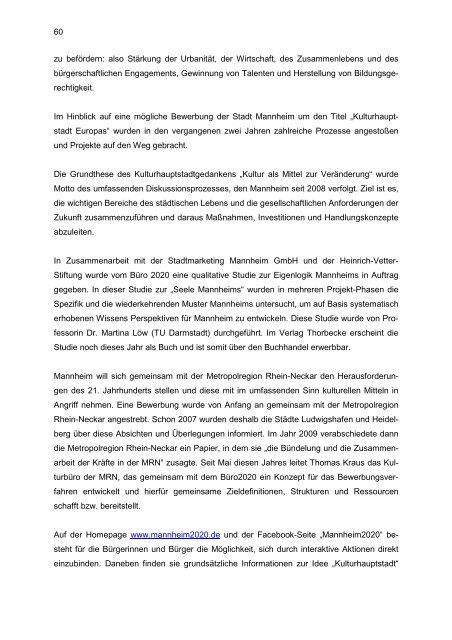 Etatrede Oberbürgermeister Dr. Peter Kurz als ... - Stadt Mannheim
