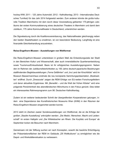 Etatrede Oberbürgermeister Dr. Peter Kurz als ... - Stadt Mannheim