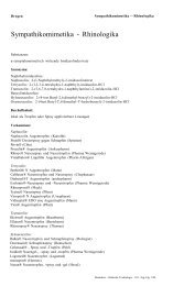 Sympathikomimetika - Rhinologika