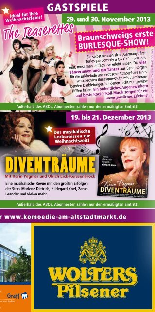 Spielplan 2013/2014 - Komödie am Altstadtmarkt