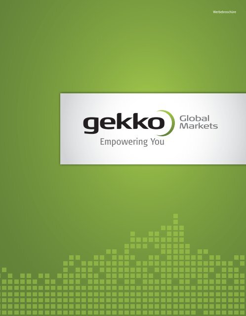 Werbebroschüre - Gekko Global Markets